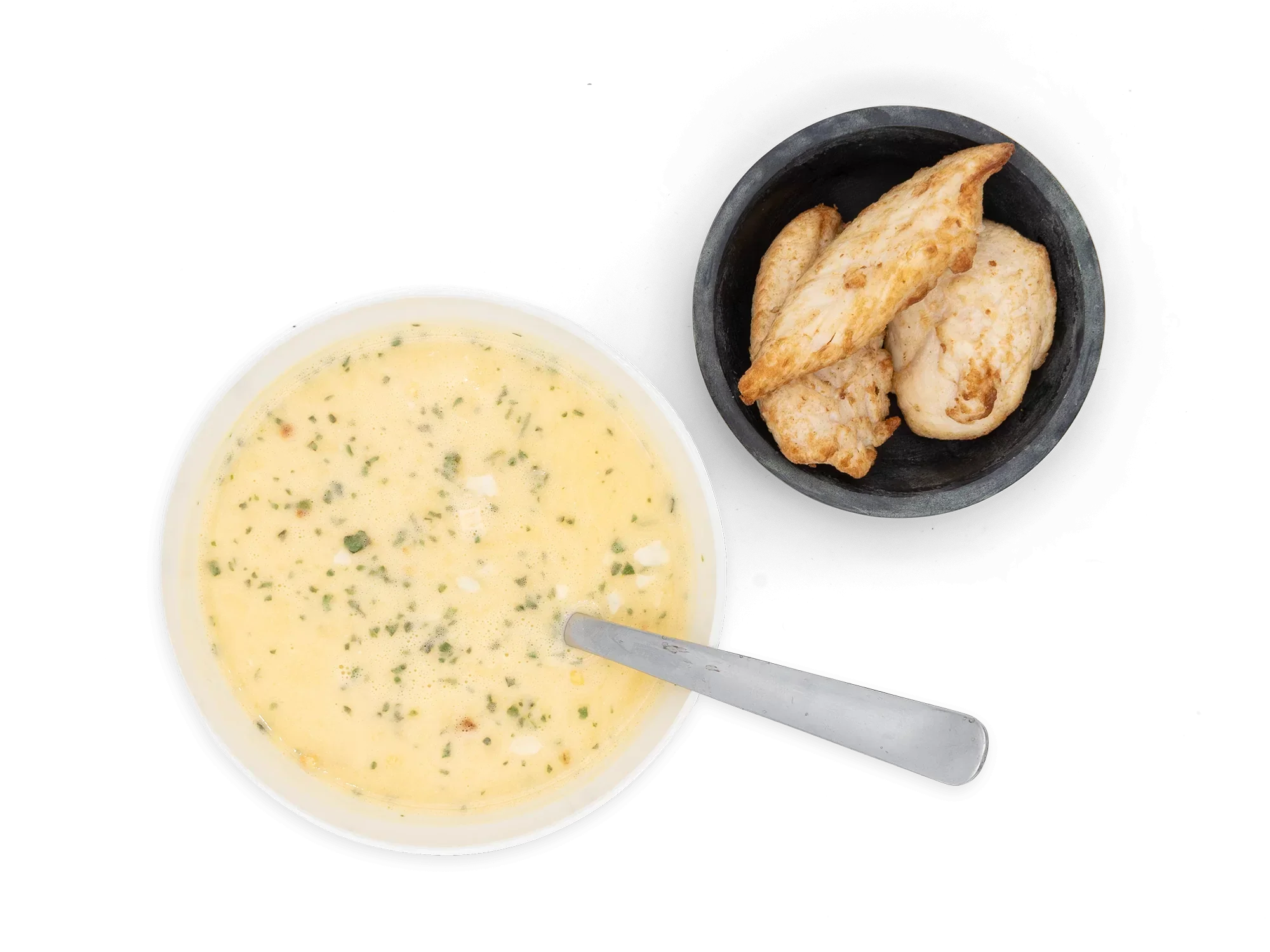 Diet Spicy Thai Chicken Soup - with added chicken and coconut milk