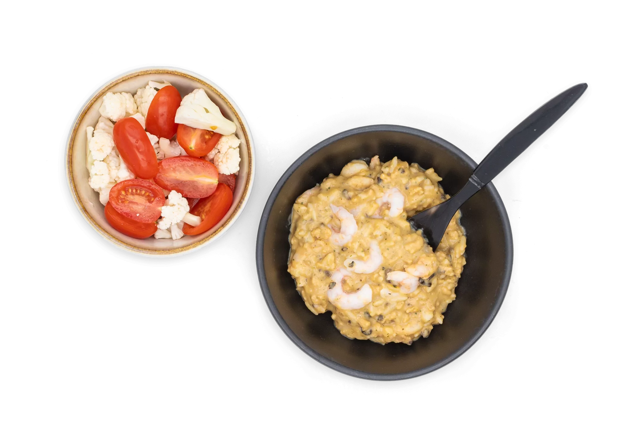 Risotto with shrimps and vegetables