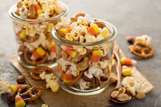 Halloween Treats in a glass jar