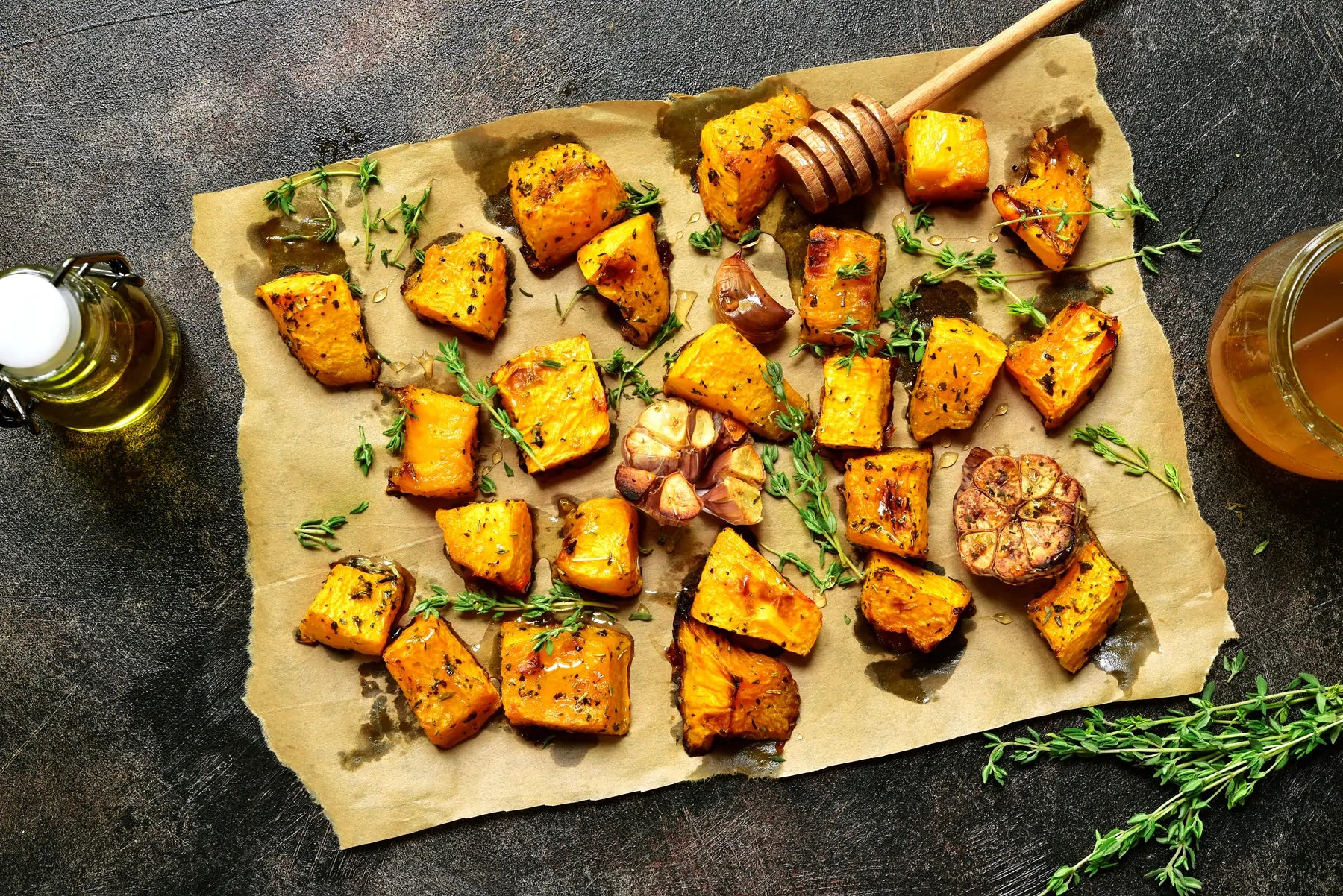 Baked Pumpkin Pieces